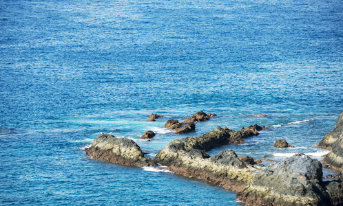 蓝色的大海，在特内里费岛