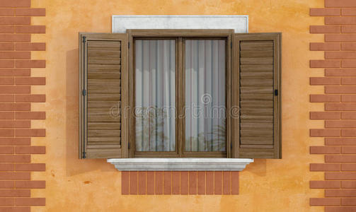 百叶窗 咕哝 建设 窗口 窗帘 木材 复古的 阳光 窗台