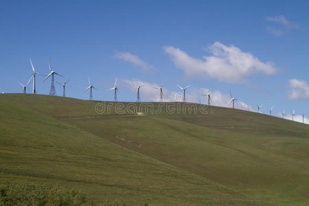 加利福尼亚北部的风电场