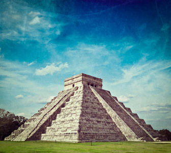 墨西哥奇琴伊察的玛雅金字塔