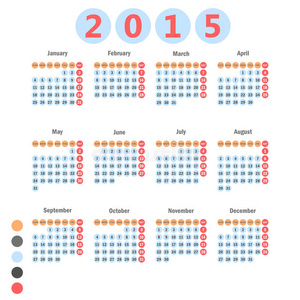 2015日历。