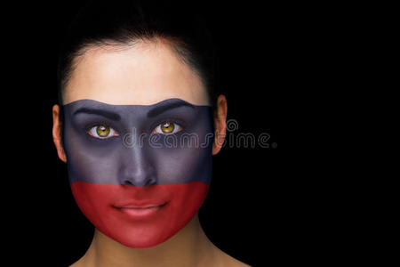 俄罗斯球迷脸部彩绘组合图图片