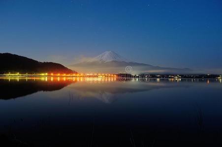 清晨的富士山
