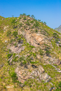 金刚山在朝鲜江原壮观的景色