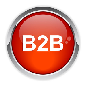 bouton 互联网 b2b 图标红色