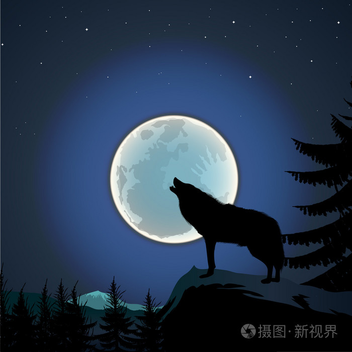 狼嚎在满月