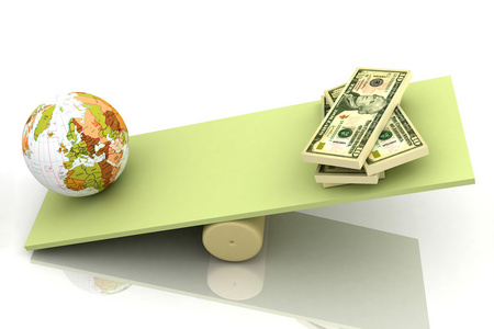 地球和美元平衡
