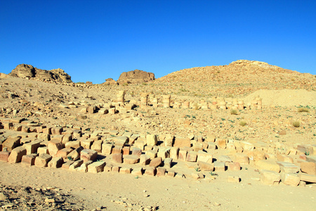 在约旦佩特拉古代城市建