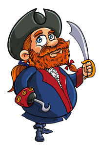 卡通海盗船长图片