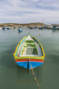 kajjik 船在马尔萨什洛克港在马耳他