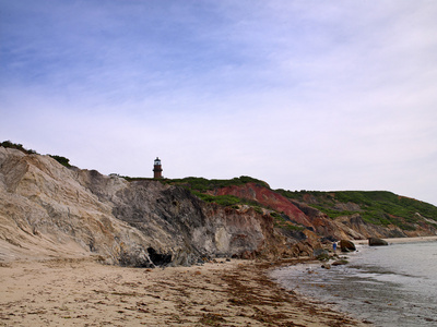 海滩和瞭望塔的形象