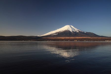 富士山和山中湖图片