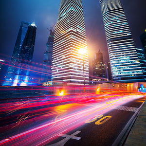 现代城市的夜景