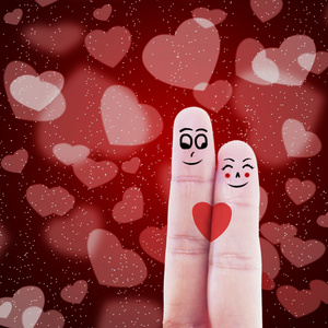 手指夫妇情人节设计