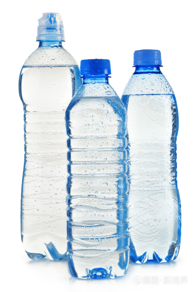 塑料瓶矿泉水上白色隔离