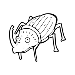 鹿角甲虫卡通