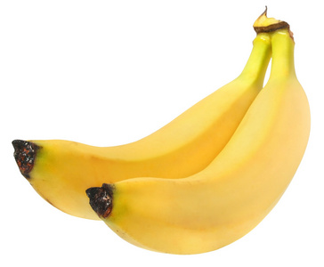 孤立的两个香蕉