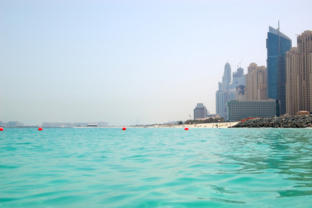 海滩的豪华酒店，朱梅，迪拜，阿拉伯联合酋长国