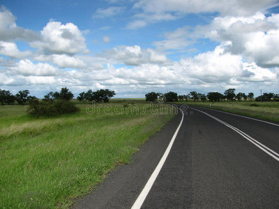 空旷的内陆公路