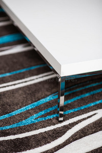 条纹地毯白桌详图