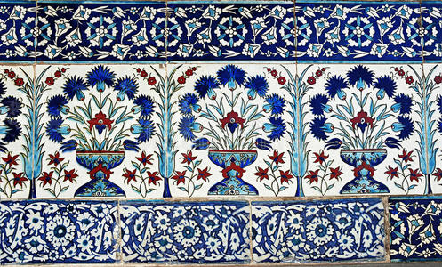 伊斯坦布尔托普卡皮宫的土耳其瓷砖设计