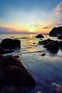 海上日出美景