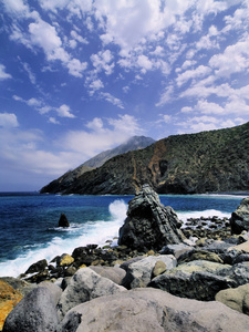 vallehermoso 戈梅拉 加那利群岛的石滩