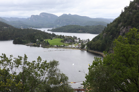 美丽的乡村景观挪威