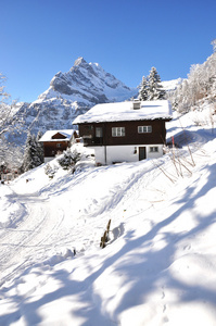 braunwald，著名的瑞士滑雪度假村