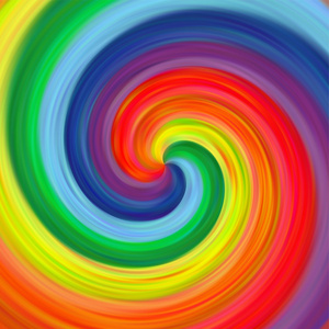 抽象艺术旋流彩虹多彩绘制背景