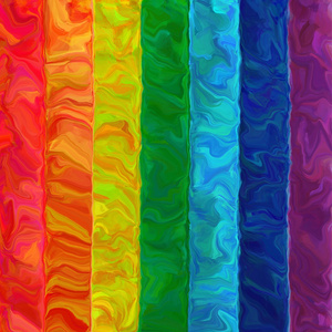 抽象艺术画笔油画彩虹水平颜色图案背景