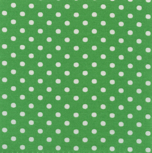 高分辨率绿色织物有白色圆点