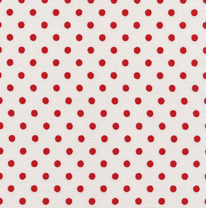 一种高分辨率白色织品与明亮的红色圆点