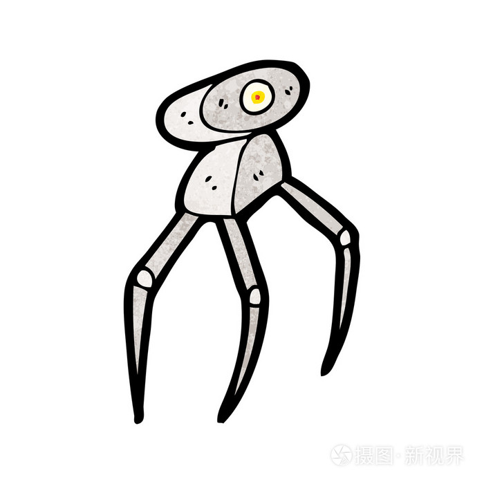 蜘蛛机器人卡通