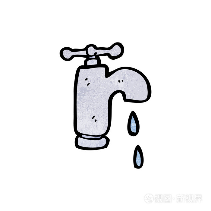 滴水水龙头插画-正版商用图片1bpy29-摄图新视界