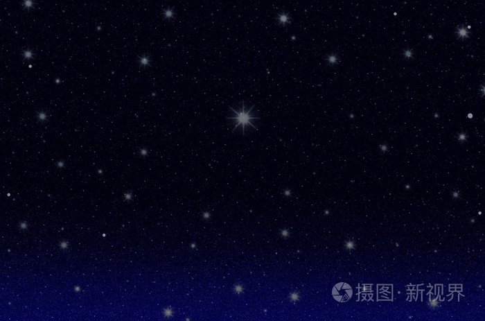 繁星点点的夜空