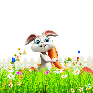 快乐复活节兔子