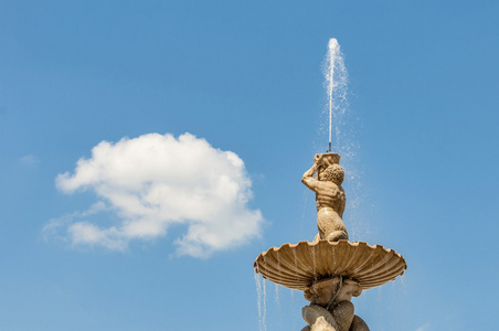 residenzbrunnen 喷泉上雷士登孜在萨尔茨堡，奥地利