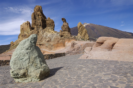  el teide 和洛斯罗克斯。西班牙特内里费岛