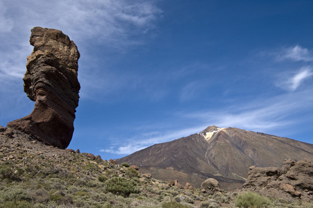  el teide 和洛斯罗克斯。西班牙特内里费岛