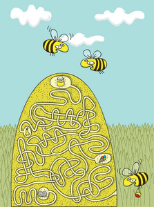 蜂蜜蜜蜂迷宫游戏