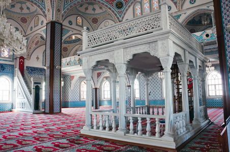 在 manavgat，土耳其蓝色清真寺