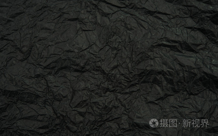 皱巴巴的黑纸