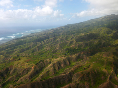 在莫洛凯岛夏威夷山谷