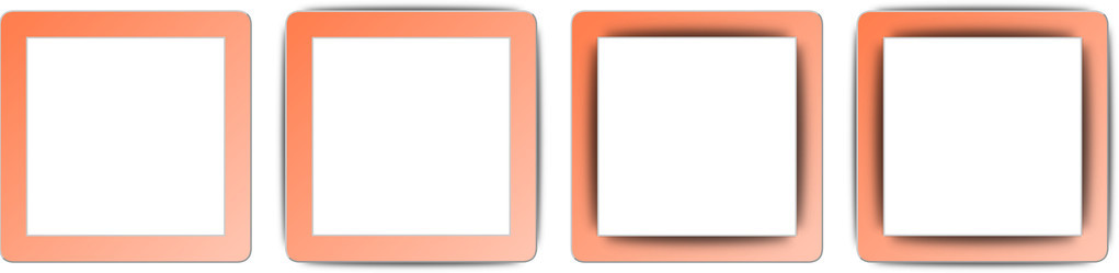 130402 珊瑚橙色和白色肤色完全阴影平方米 app 图标集