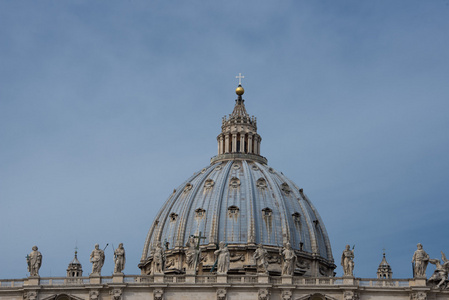 罗马梵蒂冈地方圣徒彼得大教堂圆顶