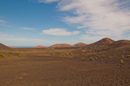 在兰萨罗特岛火山景观