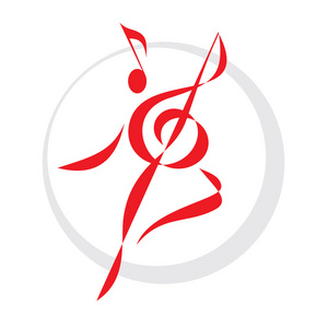 舞蹈 logo 标志 插画