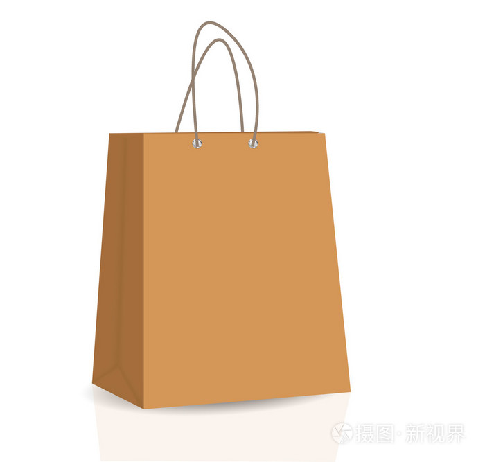 空购物袋广告和品牌矢量伊路斯特拉
