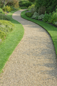 英语花园砾石路径图片